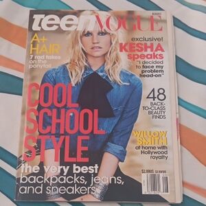 Teen Vogue Magazine with Kesha Cover